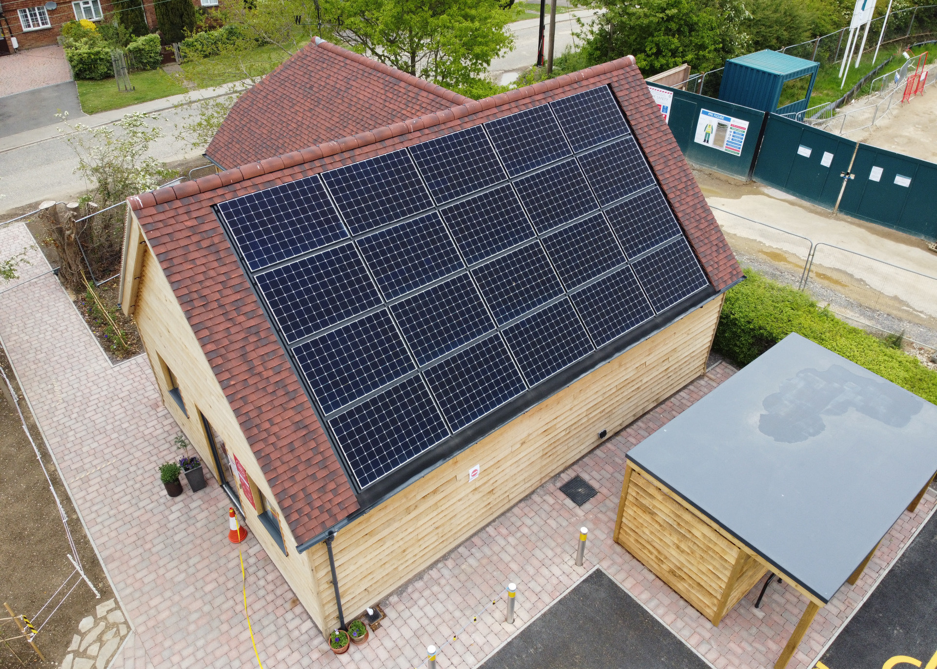 Fibreglass Roof and Solar Panels